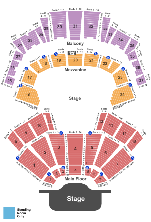 Grand Ole Opry House Garth Brooks Seating Chart